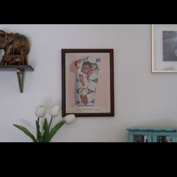 Vintage Winold Reiss Two Guns lithograph Snowbird indigenous baby art - Picture 3 of 5